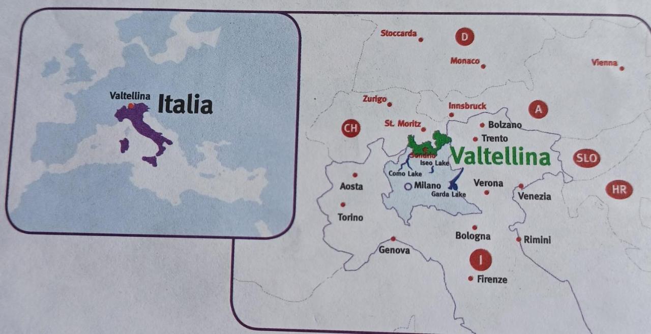 B & B Sentiero Valtellina Castello dell'Acqua エクステリア 写真